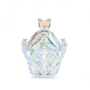 琉璃水晶碎石消磁碗容器御守盐器皿原石白晶簇消磁石精灵手链吊坠