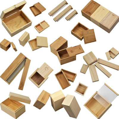 加工各种木制抽拉盒翻盖包装礼盒