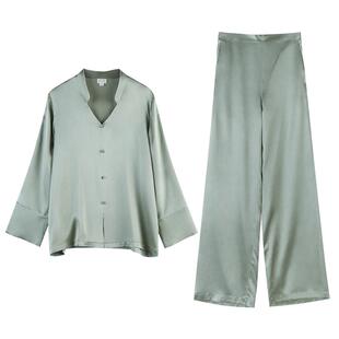 丝侬新中式真丝睡衣女款套装高级丝绸桑蚕丝家居服女士送妈妈礼盒