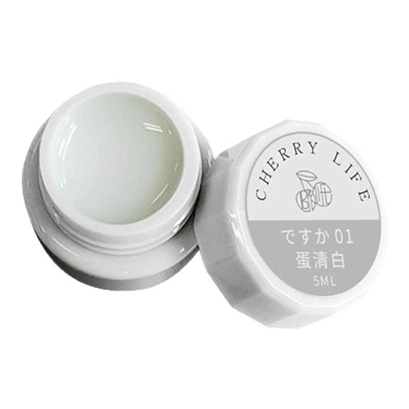 樱桃生活日式蛋清白牛奶白甲油胶