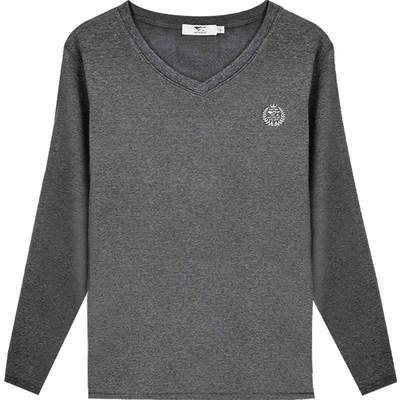 七匹狼V领保暖内衣套装加绒加厚