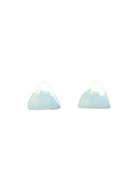 简约小巧蓝色雪山耳钉