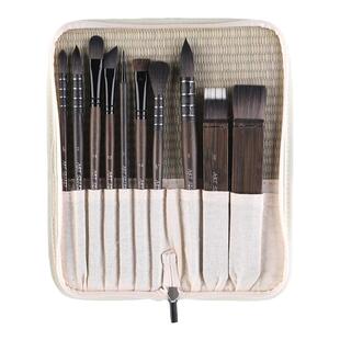 专业水彩丙烯画具999Set灰鼠毛色高档尼龙毛ArtSecret画笔套装