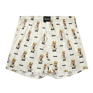 霹危斯PEEVISH纯棉阿罗裤内裤男士裤头居家短睡裤女孖烟通大裤衩