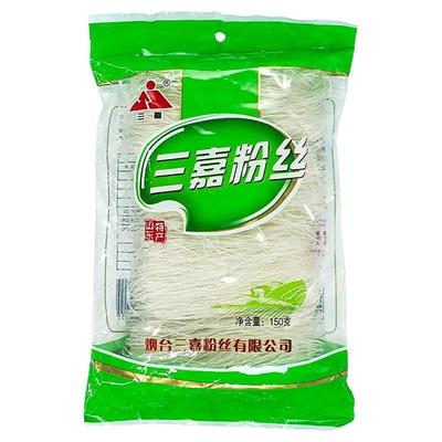 山东三嘉粉丝150g*3袋装细粉条麻辣烫鸭血粉丝米线酸辣粉丝干粉