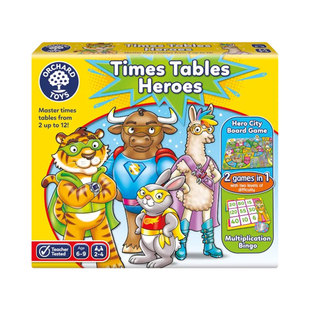 Orchard Toys英雄乘法表儿童数学启蒙桌游逻辑锻炼益智亲子玩具