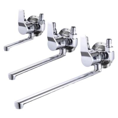 九牧王黄铜明装厨房水龙头冷热水