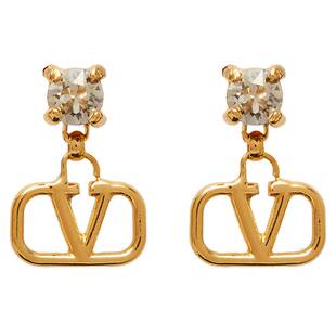 [礼物]华伦天奴VALENTINO女士 VLOGO SIGNATURE 金属耳环