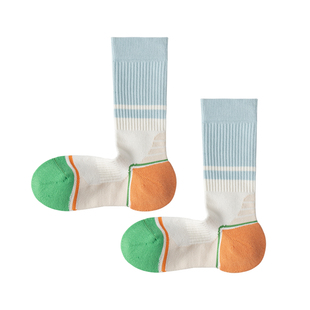 毛巾底运动袜女士袜子中筒袜吸汗防臭篮球跑步网球袜外穿潮流长袜