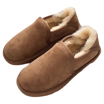 羊皮毛一体雪地靴男冬季加绒加厚