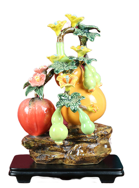 蚂蚁工匠陶瓷摆件玄关石湾公仔