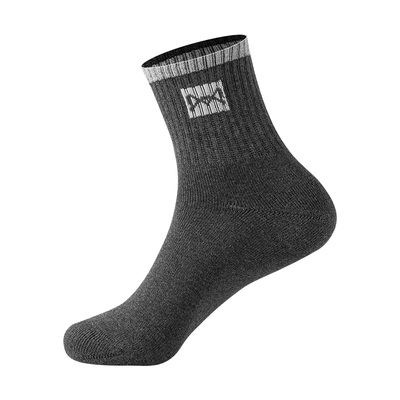 猫人纯棉加厚10A抗菌中筒袜