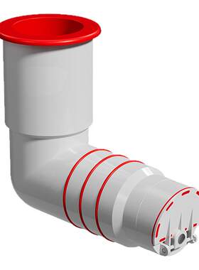 【墙排专用】90度墙排下水器防臭