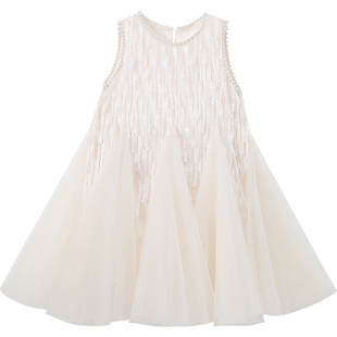 女童公主裙夏装2026新款儿童时尚网红背心裙小女孩洋气网纱连衣裙