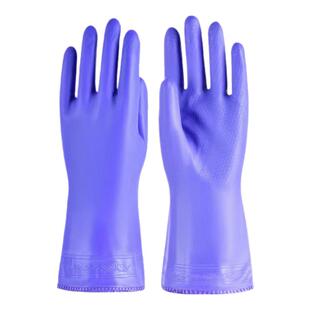 冬季加绒保暖防水洗碗手套橡胶加厚洗衣服塑胶皮乳胶厨房耐用家务