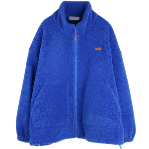 立领加绒胖仙女莹莹大码女装胖mm冬季羊羔绒保暖小个子潮遮肉外套