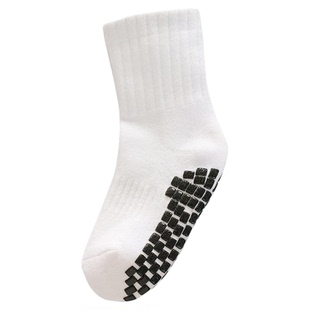 防滑毛巾底袜子儿童加厚毛巾袜女童羽毛球袜硅男童运动防滑袜