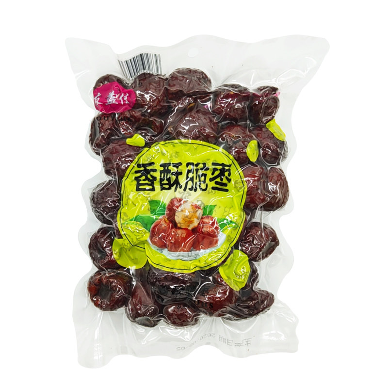 友益佳新疆哈密枣香酥脆枣252g*2袋无核真空包装枣干休闲零食包邮