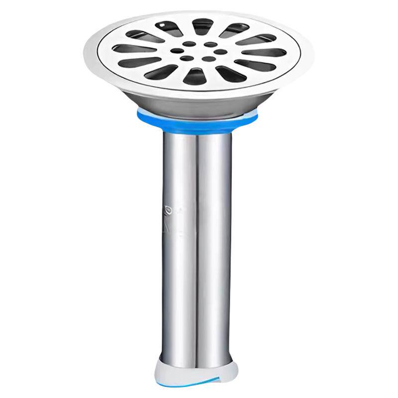 老式地漏改造卫生间厨房加长芯防臭防虫防断层不锈钢圆形两用地漏