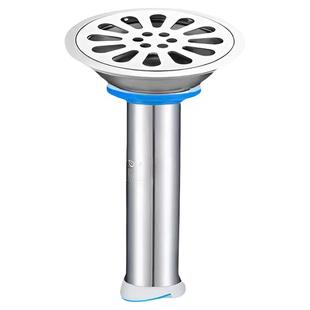 老式地漏改造卫生间厨房加长芯防臭防虫防断层不锈钢圆形两用地漏