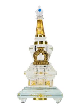 水晶和解塔螺旋口舍利塔