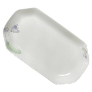 陶瓷鱼盘家用2026新款墨荷轻奢高级感12寸长方形大号加深蒸鱼盘子