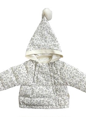 QuincyMae加厚可拆连帽羽绒服