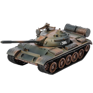 【清仓特价】T55合金坦克模型摆件1/43仿真金属59式军事战车玩具