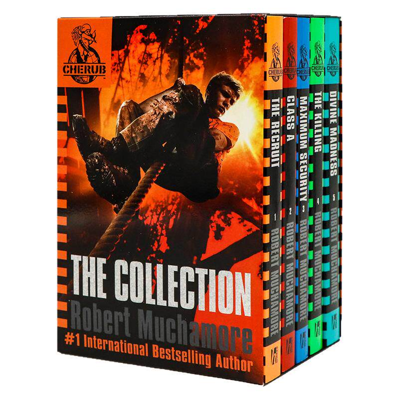Cherub 小天使系列 The recruit 英文原版青少年小说5册盒装 王牌少年特工学生课外英语文学读物 Robert Muchamore 罗宾汉同作者
