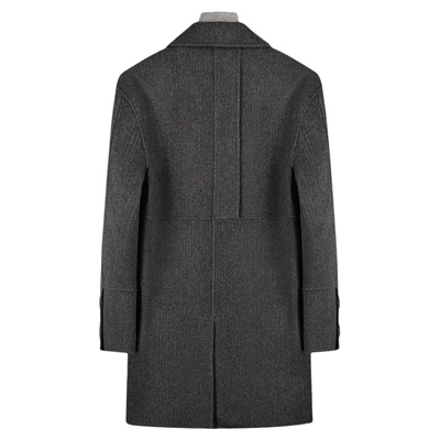 杉杉男士商务绵羊毛大衣长款外套