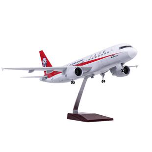 带灯47cm四川航空川航客机飞机模型A319仿真中国机长3U8633航模
