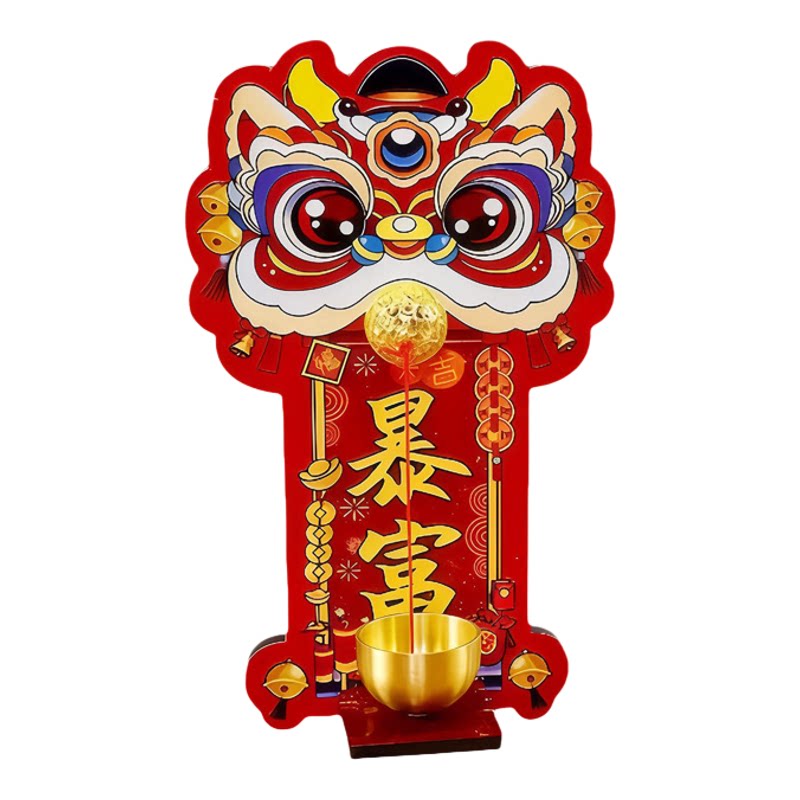 醒狮磁吸门铃入户进门装饰