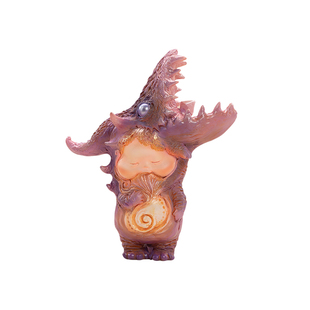 末那末匠丨植田明志《怪兽之子Leo》树脂潮玩艺术雕像