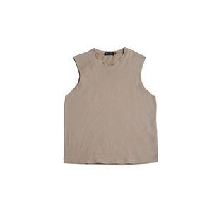 涂一NE501T现代舞无袖背心男女同款舞蹈练功服上衣宽松大码黑色