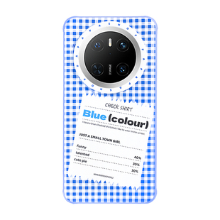 PaPaPa制造局 春日蓝白格磁吸钻石华为手机壳适用于华为mate70系列手机壳P70U华为mate60pro保护套