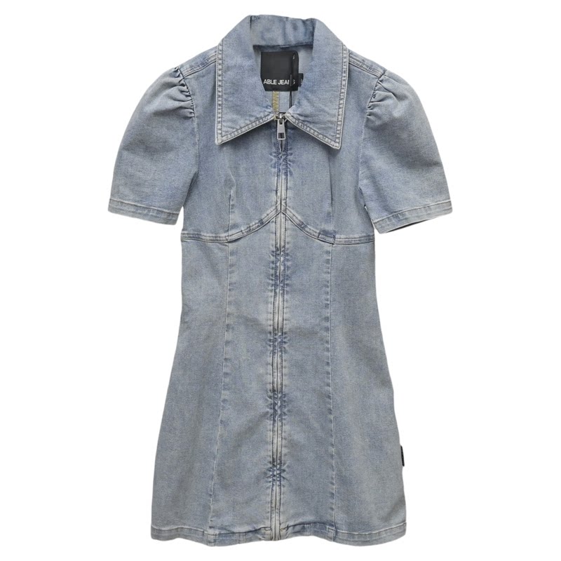 ABLEJEANS牛仔修身显瘦连衣裙