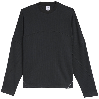 adidas阿迪达斯三叶草男子运动休闲针织圆领长袖T恤KA9335