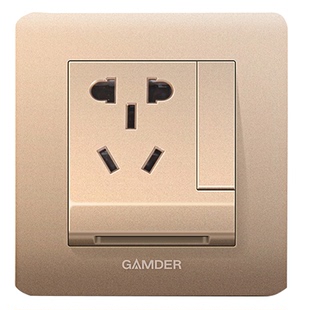 家的开关插座面板86型五孔带LED小夜灯夜光卧室床头暗装感应地脚