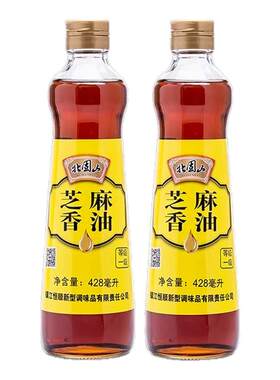 恒顺北固山纯芝麻香油428ml家用炒菜火锅油碟蘸料小磨香油调味品