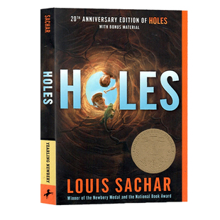 Holes 别有洞天 英文原版小说 洞 holes原版 纽伯瑞金奖 青少年课外阅读故事书 儿童文学畅销原著小说书籍 Louis Sachar 获奖图书