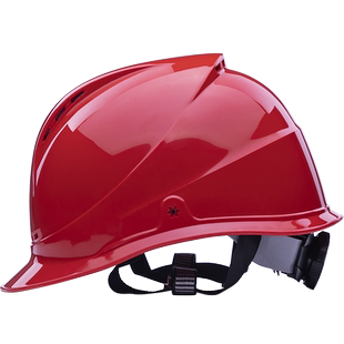 海华ABS国标安全帽男工地领导电力工程施工防护白色头盔定制印字