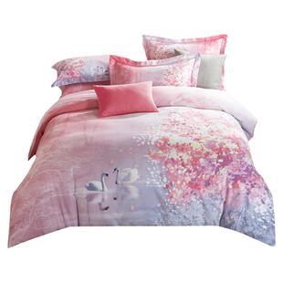 雪晶灵全棉加厚磨毛四件套1.8m床秋冬纯棉阳绒简约床上用品被套