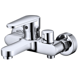 莱尔诗丹淋浴龙头全铜主体混水阀花洒沐浴浴室浴缸三联冷热水龙头