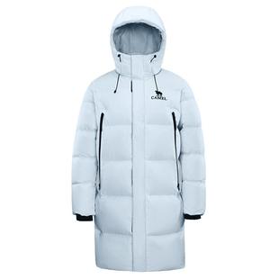 骆驼户外三防羽绒服冬季新款女款男款中长款远红外发热升温面包服