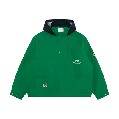 Aape猿人徽章字母刺绣薄夹克