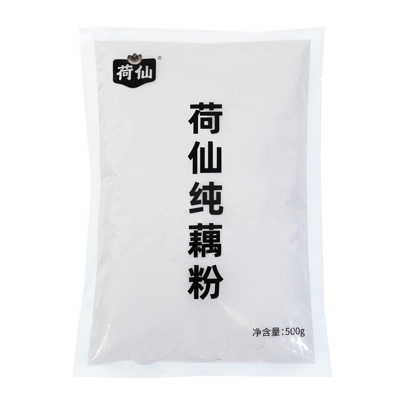 荷仙100%纯藕粉500g量贩大袋装莲藕粉营养早餐辅食代餐