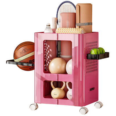 瑜伽垫收纳筐带轮运动工具