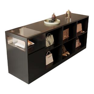 服装店中岛柜女装店铺流水台饰品摆件玻璃展示台陈列中古风储物柜