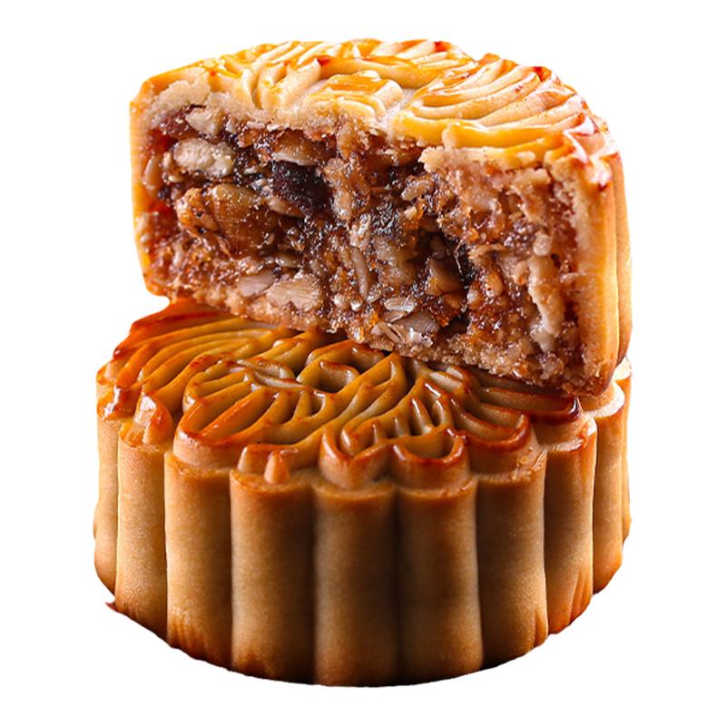 广州月饼传统酒家老式双蛋黄双黄月饼