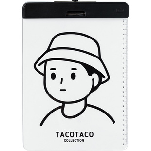 麦和TACOTACO写字板文件夹透明亚克力学生垫板高颜值可爱A4板夹学生用书写试卷整理神器讲义夹合同档案办公用